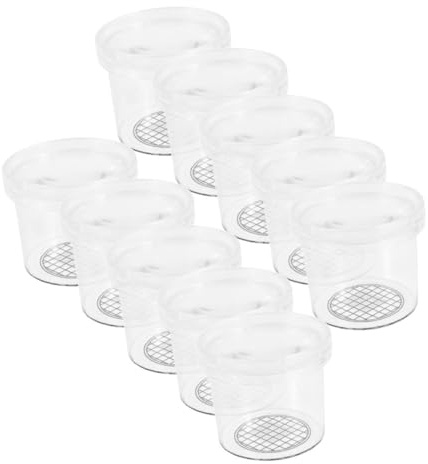 HONITANO 16 Piezas Taza De Observación De Insectos Jaula De Alimentación Lupa Caja De Plástico para Animales Caja Portátil para Cría y Observación De Animales para Actividades Al Aire