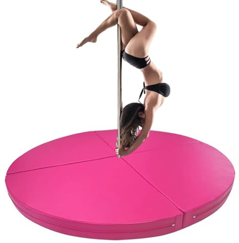 Pole-Dance-matta, vikbar fallskyddsmatta för Pole Dance, 3 cm tjock EPE-skumsäkerhetsmatta, skydd för nybörjare inom luftakrobatikområdet, runt fallskyddsmatta för Pole Dance, ro