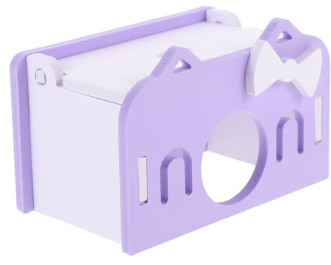 Happyyami Escondite para Hámster de PVC Reutilizable y Cómodo para Jugar y Ejercitar Mascotas Pequeñas como Chinchillas y Hámsters en Jaula