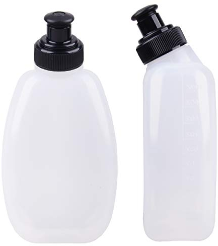 Azarxis 170/250ml BPA-freie Trinkflaschen Wasserflaschen Ersatzflaschen für Trinkgürtel, Laufen, Radfahren (280ml - 2 Stück)