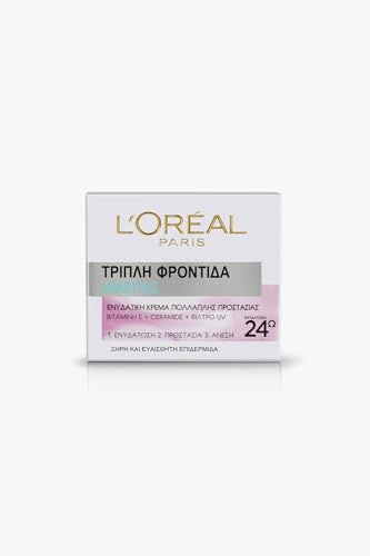 L'Oréal Paris Triple Activa Skyddande fuktgivande kräm för torr eller känslig hud - 50 ml