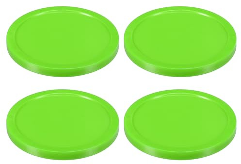 PATIKIL Dischi da Air Hockey 3,2 Pollici, 4pz Dischi di Ricambio Pesanti per Air Hockey per Tavolo Giochi Accessori Attrezzature, Verde Chiaro