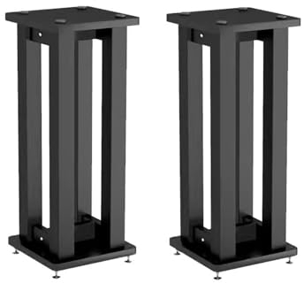 Lautsprecherständer Audio-Rack, professionelles Lautsprecher-Rack, Lautsprecherständer, Audio-Stativ, Lautsprecher-Platzierungsregal, Metallhalterung, Bodenbelag Boxenständer Universal (Size : 30CM)