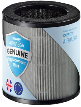 COWAY Airmega 50 Air Purifier Replacement Filter, 3-in-1 Pre-Filter, HEPA, Deodorisation, Genuine Filter for the best performance, White