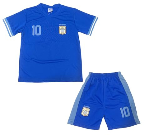 JYC CREATIVE Sportset för pojkar och flickor i åldrarna 4–14 år, sport- och fotbollströja för barn, kort sommardräkt för skola, present till pojkar och flickor, present till pojkar och flickor