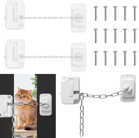 3 pezzi catena di sicurezza per finestre, fusibili per finestre, catena regolabile senza foratura, frigorifero, serratura finestra limitatore per finestre auto, armadi cassetti