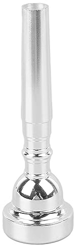 Xiuganpo Embout de Trompette en Métal, Pièce de Rechange pour Instrument de Musique à Vent Lisse et Durable pour Trompettiste (Argent 3C)
