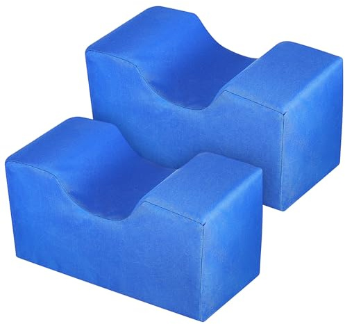 GETAJGHSD Cuscino Protettivo Blu 2 Pezzi per Solleva Coperte per Piedi Poliestere e Spugna, per Pazienti Allettati e Anziani in Ambienti Domestici e Medici