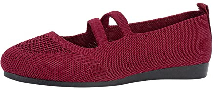 Celanisai Ballerines élégantes et sportives pour femme - Bout auadratique - Chaussures d'été plates et confortables - Chaussures traditionnelles à lanières - Chaussures de gymnastique légères en