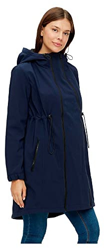 MAMALICIOUS Mlshella 3in1tikka Softshell Jacket Noos, Chaqueta Premama Mujer, Azul (Navy Blazer Navy Blazer), 42 (Talla del Fabricante: Large)