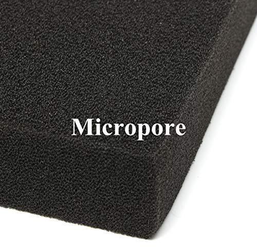 TuToy 100X50X2Cm Schwarzes Aquarium Biochemie Filter Foam Cotton Sponge Fisch Tank Teich - Klein