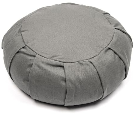 Myga Zafu Meditationskissen | Ergonomisches Sitzkissen mit Buchweizenfüllung | Abnehmbarer & Waschbarer Bezug | Natürliche Füllung | Ideal für Meditation, Yoga & Achtsamkeit | 34 cm x 12 cm