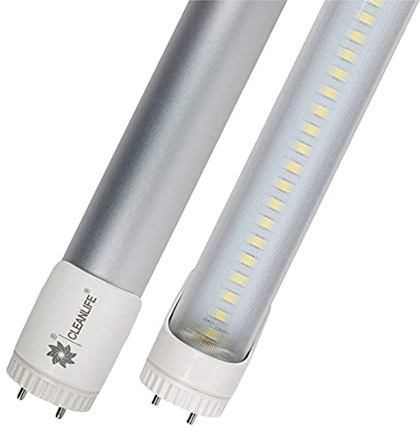 CLEANLIFE 36 Semi-Transparent InstantStart LED Light Tube for Vending Machines, F25T8 Replacement, Type A (Ballast Compatible) + Type B (Ballast Bypass), 15W, 1580lm, 100~277VAC, G13 Rotating Caps