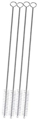 1 cucchiaio in acciaio inox, riutilizzabile, lavabile in lavastoviglie, cannuccia e cucchiaio, ideale per latte macchiato e cocktail