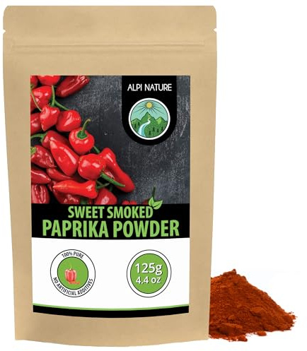 Alpi Nature Sötrökt Paprikapulver 125g, Malen Röd Paprika, Paprikakryddpulver, Paprika Pulver