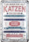 Nostalgic-Art Blechschild, Katzen beneiden – Pfotenschild Geschenk-Idee, aus Metall, Vintage-Design zur Dekoration, 20 x 30 cm, 22368