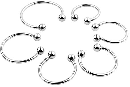 Edelstahl Penisring Metall Cockring Set 6-Größen, Vorhaut Rückhaltung Penisringe Cockringe, Extrem Sex Spielzeug für Männer,Verzögerung Ejakulation,Potenzsteigerung (25+28+30mm)