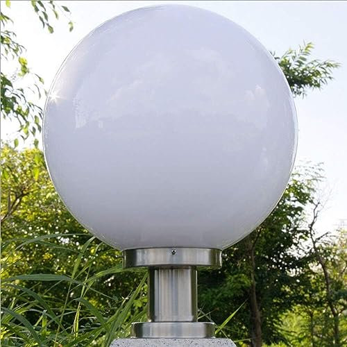 Lampioni da Giardino Esterno, Lampada a colonna for paesaggio Victoria Lampada a colonna antipioggia a forma di palla Lampada da esterno for esterno Patio americano Villa Porta Pilastro da giardino Ba