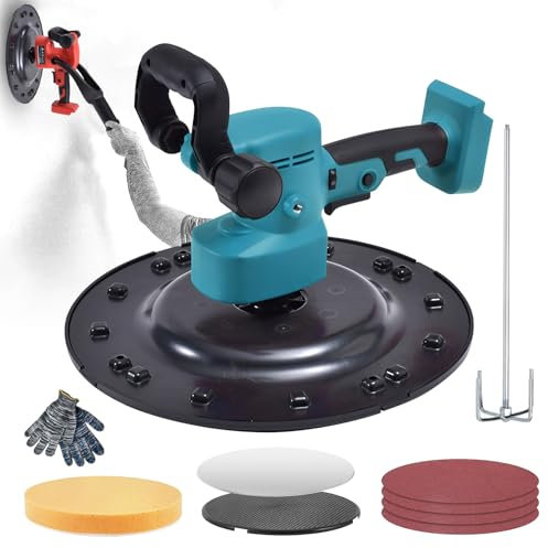 Electric Wall Smoothing Machine, Cordless Wall Mortar Finishing Machine, Electric Trowel for Smoothing and Polishing Walls, 6 Variable Speeds with Switch (Battery Not Included)