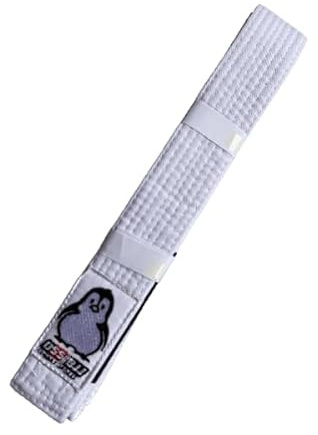OSS Combat Sports BJJ Children Belt – IBJJF Approved, 100% Cotton, Lightweight, Durable Design, Competition-Ready, Perfect for Young Brazilian Jiu-Jitsu Practitioners. (White, 250 cm)
