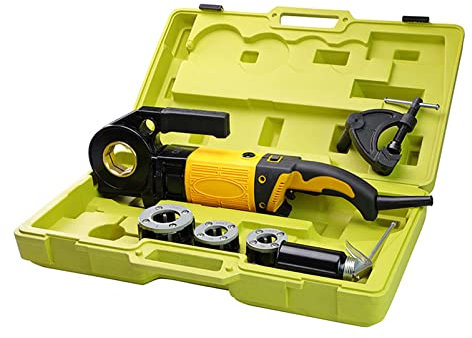 YXZQLOZ Maschiatrice, Filettatrice elettrica Portatile Maschiatrice Portatile per Tubi dell'Acqua Utensile per filettare da 1 Pollice