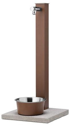 Fontana a colonna con base e vaschetta abbeveratoio 42/REX-P (RUGGINE)