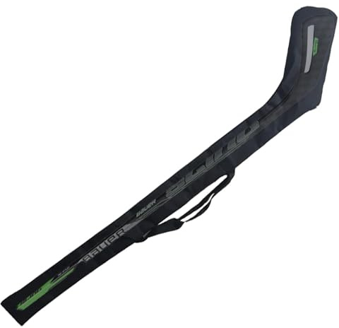 Generisk hockeyklubba väska – 145 x 34 x 13 cm bärbar för barn och vuxna | 281 g, justerbar längd, dragkedja skyddar blad från och tejpslitage