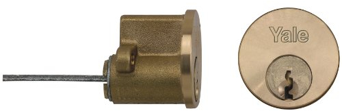 Yale Locks P1109 Replacement Rim Cylinder 2 Keys Brass Visi Pack