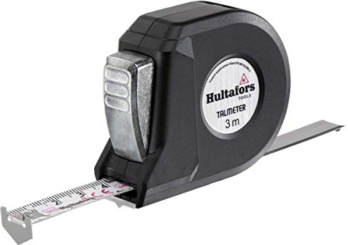 Cinta de medición Talmeter de 3 metros I Hultafors I Clase de precisión II I Made in EU I Cinta de medición 7 en 1 con función única de medición y marcado I 359203