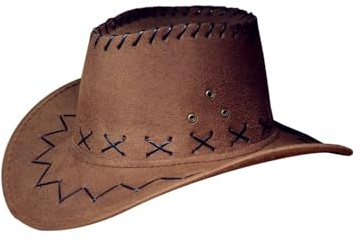 Miobo Sombrero de vaquero australiano para adultos y niños, color dunkel braun für Kinder, tamaño Talla única
