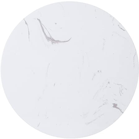 Plateau à fromage rond en marbre blanc 19,8 cm