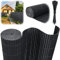 YUENFONG Canisse en PVC Brise-Vue, terrasse Balcon utilisée comme écran de confidentialité pour clôture, résistante aux UV, Utilisation Durable, Anthracite, 180x500cm