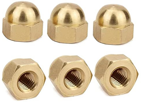 FEEIMOL Tuercas de Sombrerete de Latón Tuercas Bellota M3 (20 pcs)