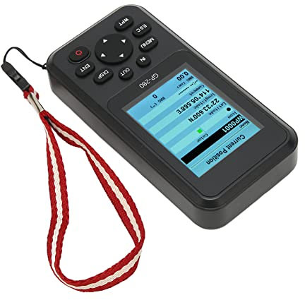 Navegador de GPS, Navegador Portátil Paralelo del Coche de la Pantalla de 2.6 Pulgadas del Canal 12 para el Infante de Marina (Negro)