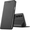 Mobile phone case for Sony Xperia 1 V (2023), premium mobile phone flip cover for Sony Xperia 1 V case [integrated magnet] book case PU leather bag, black