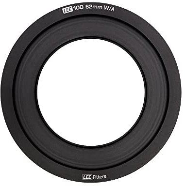 LEE Filters LEE100 FHWAAR62C Wide-Angle Adapter Ring 62mm Diameter Black Camera Accessory