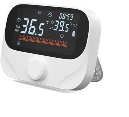 EpheyFIF Boiler Thermostat, WiFi Smart Thermostat, Intelligent Timer RF Wireless One-to-One Wall-mounted Boiler Thermostat No Wiring For Electric/water Heating, Gas Boilers(WiTH3-WIFI)
