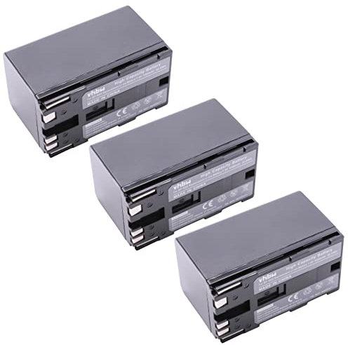 vhbw 3x batteria sostituisce Canon BP-955 per videocamera camcorder (4400mAh, 7,4V, Li-Ion)