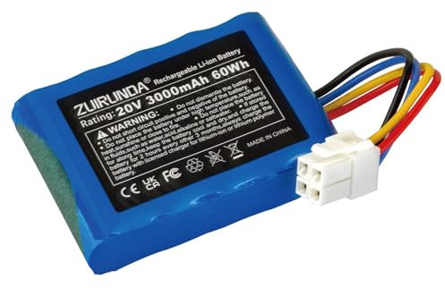 20V 3000mAh Li-Ion Akku Ersatz für Worx Landroid S300, S 390m2, S Basic, S300i, S450i, S500i, S700i, WR100SI, WR101SI, WR102SI, WR103SI, WR104SI, WR105SI, WR105SI.1, WR106SI, WR115MI