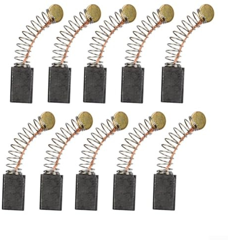 Lot de 10 balais de charbon de rechange pour moteurs électriques 12 x 8 x 5 mm