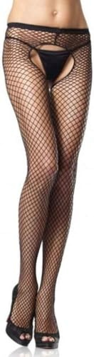 Uzinb Donne Sexy Aperta della Biforcazione del Net Calze Solido Colore Collant Collant Lingerie Calze