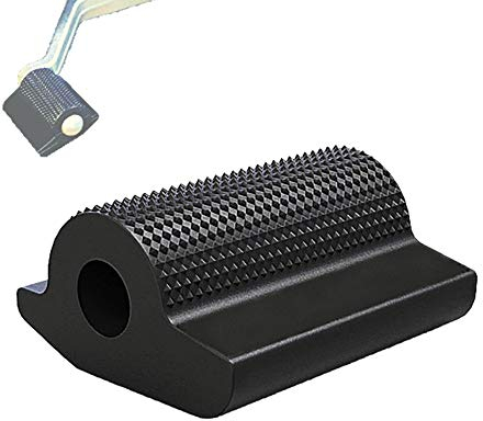 Ugozen - Cubierta De Goma De Pedal Moto, Accesorios Para Moto, Protector De Zapato Moto Palanca Cambios Pedal Motos, Antideslizante con un ancho de 39mm y un diámetro interno de 8mm Negro