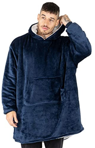 EAHOME Oversized Hoodie Sweatshirt Blanket XL, Super Warm Sherpa Giant Hoodie, Wearable Blanket Sweatshirt with Pocket, One Size for Adults Men Women Kid Younger