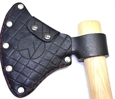 Protective Axe-sheat - fitts cold steel norse hawk - 100% handmade in Sweden - Swedish vegtan leather