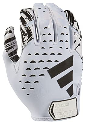 adidas Adizero 13 Football Receiver Gloves, White/Black, Large