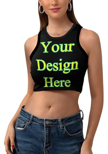 Personalizado Racerback Tank Top Bra Chaleco de yoga personalizado para mujeres niñas, Top de cultivo de entrenamiento personalizado para mujeres Tops ajustados con sujetador deportivo para mujer
