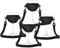 Niaciswe Porte-verre à Vin Portable 4 Pièces Porte-verres à Vin pour le Cou Support de Verre à Vin Portable à Main Libre Porte-verres à Vin pour le Col de Vin Porte-verres à Vin à Suspendre Pour Fête