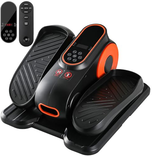 LIFERUN Mini Ellipsentrainer Untertisch Elektrischer Crosstrainer Electric Elliptical Trainer mit Fernbedienung Pedaltrainer Beintrainer Adjustable Speed Stepper für Zuhause Büro Teenager Senioren