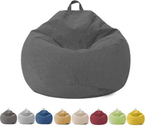 Sacco Seduto per Bambini e Adulti, Coprimaterasso Sacco Seduto Senza Riempimento, con Cerniera, per Adulti e Bambini, 100 x 120 cm Poltrona Sacco per Camera da Letto, Ufficio, Soggiorno, Terrazza