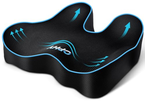 Ophy Coussin Chaise U-Form – Mousse Mémoire Premium Chaise de Bureau | pour Chaise Gaming, Siège Auto – Confort Doux avec Base Antidérapante & Housses Lavable